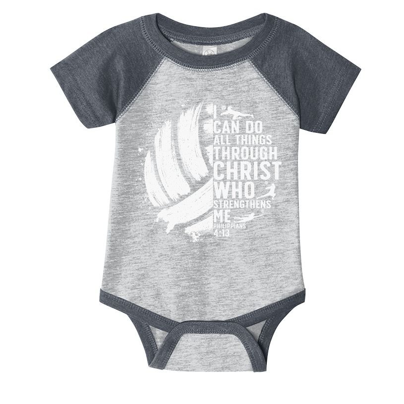 Funny Volleyball Christian Design For Women Infant Baby Jersey Bodysuit