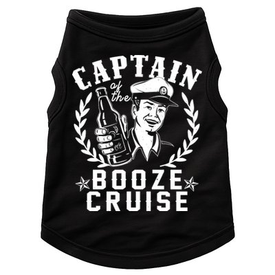 Funny Vintage Captain Of The Booze Cruise Doggie Tank