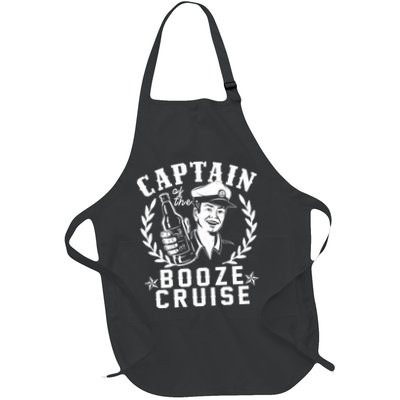 Funny Vintage Captain Of The Booze Cruise Apron