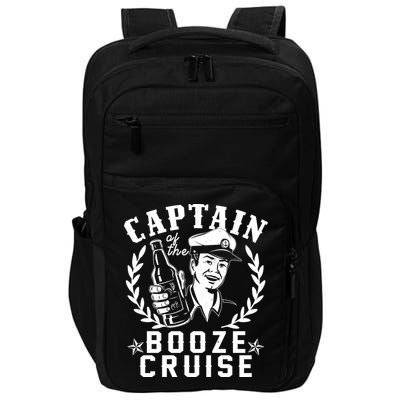 Funny Vintage Captain Of The Booze Cruise Impact Tech Backpack