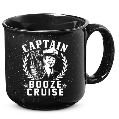 Funny Vintage Captain Of The Booze Cruise 15oz Campfire Ceramic Mug