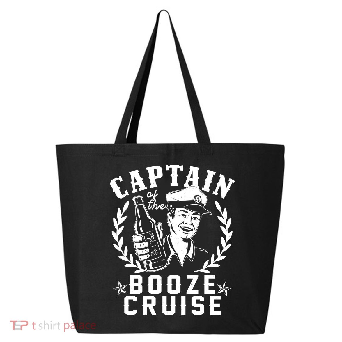 Funny Vintage Captain Of The Booze Cruise 25L Jumbo Tote