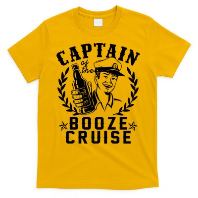 Funny Vintage Captain Of The Booze Cruise T-Shirt