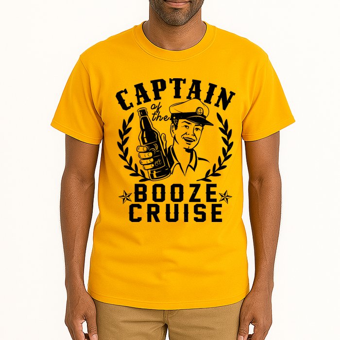 Funny Vintage Captain Of The Booze Cruise Tall T-Shirt