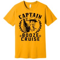 Funny Vintage Captain Of The Booze Cruise Premium T-Shirt