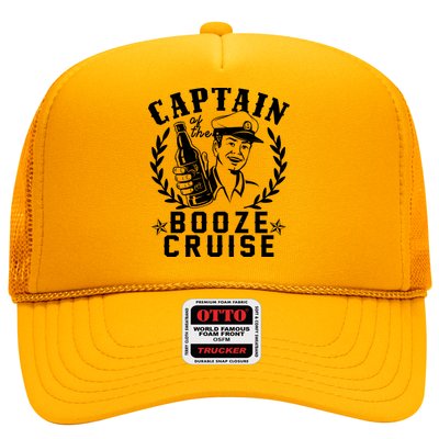 Funny Vintage Captain Of The Booze Cruise Trucker Hat