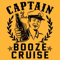 Funny Vintage Captain Of The Booze Cruise Visor