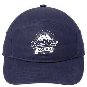 Family Vacation Cool Gift Road Trip Squad Mountains Cute Gift 7-Panel Snapback Hat