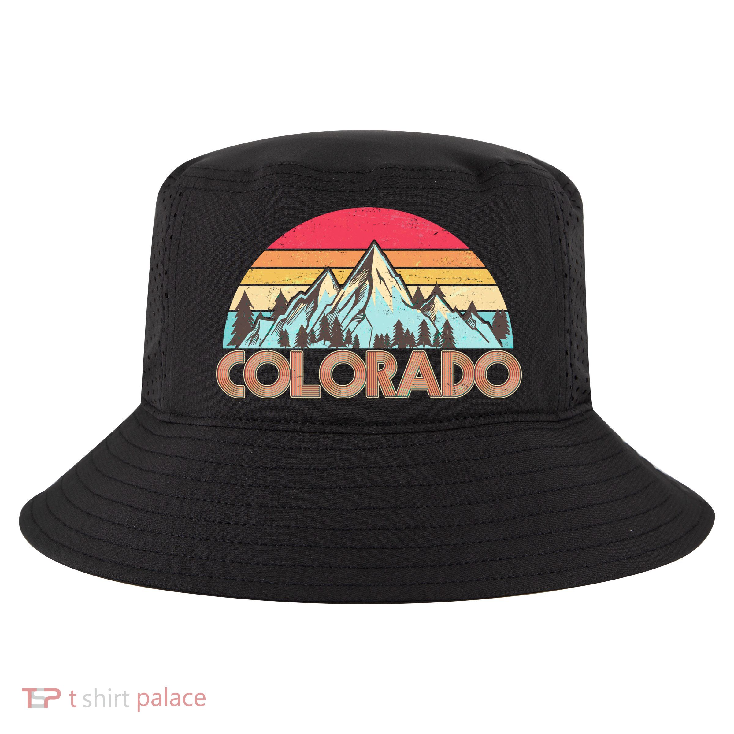 Funny Vintage Colorado Classic Logo Cool Comfort Performance Bucket Hat
