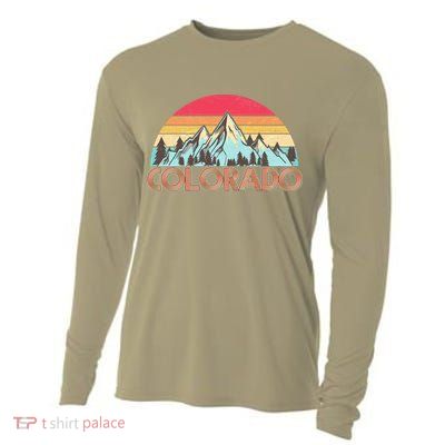 Funny Vintage Colorado Classic Logo Cooling Performance Long Sleeve Crew