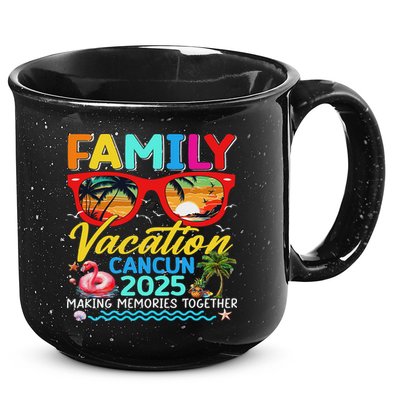 Family Vacation Cancun 2025 Summer Matching Group Trip 15oz Campfire Ceramic Mug