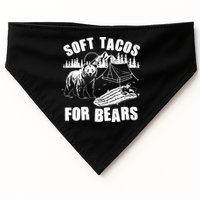 Funny Vintage Camping Soft Tacos For Bears USA-Made Doggie Bandana