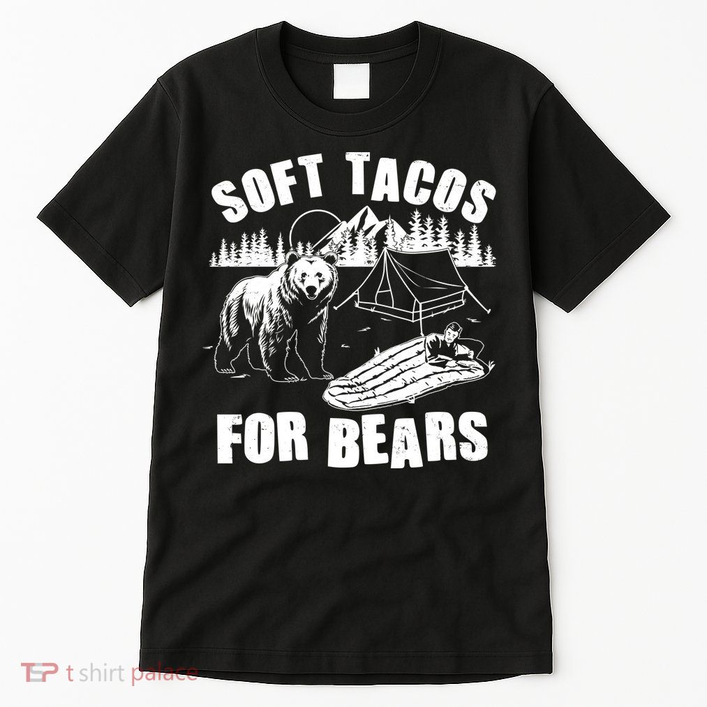 Funny Vintage Camping Soft Tacos For Bears Tall T-Shirt