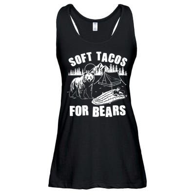 Funny Vintage Camping Soft Tacos For Bears Ladies Essential Flowy Tank