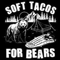 Funny Vintage Camping Soft Tacos For Bears 16 in Basic Backpack