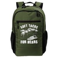 Funny Vintage Camping Soft Tacos For Bears Daily Commute Backpack