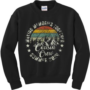 Family Vibes Cousin Crew 2024 Family Vacation Kids Sweatshirt