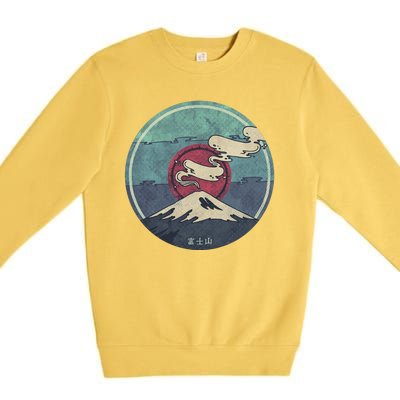 Fuji Volcano Classic Retro Premium Crewneck Sweatshirt