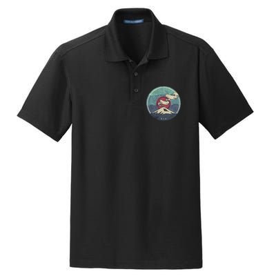 Fuji Volcano Classic Retro Dry Zone Grid Polo