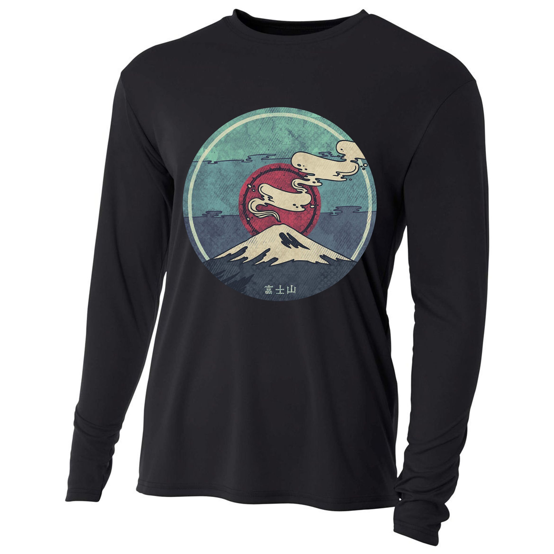 Fuji Volcano Classic Retro Cooling Performance Long Sleeve Crew