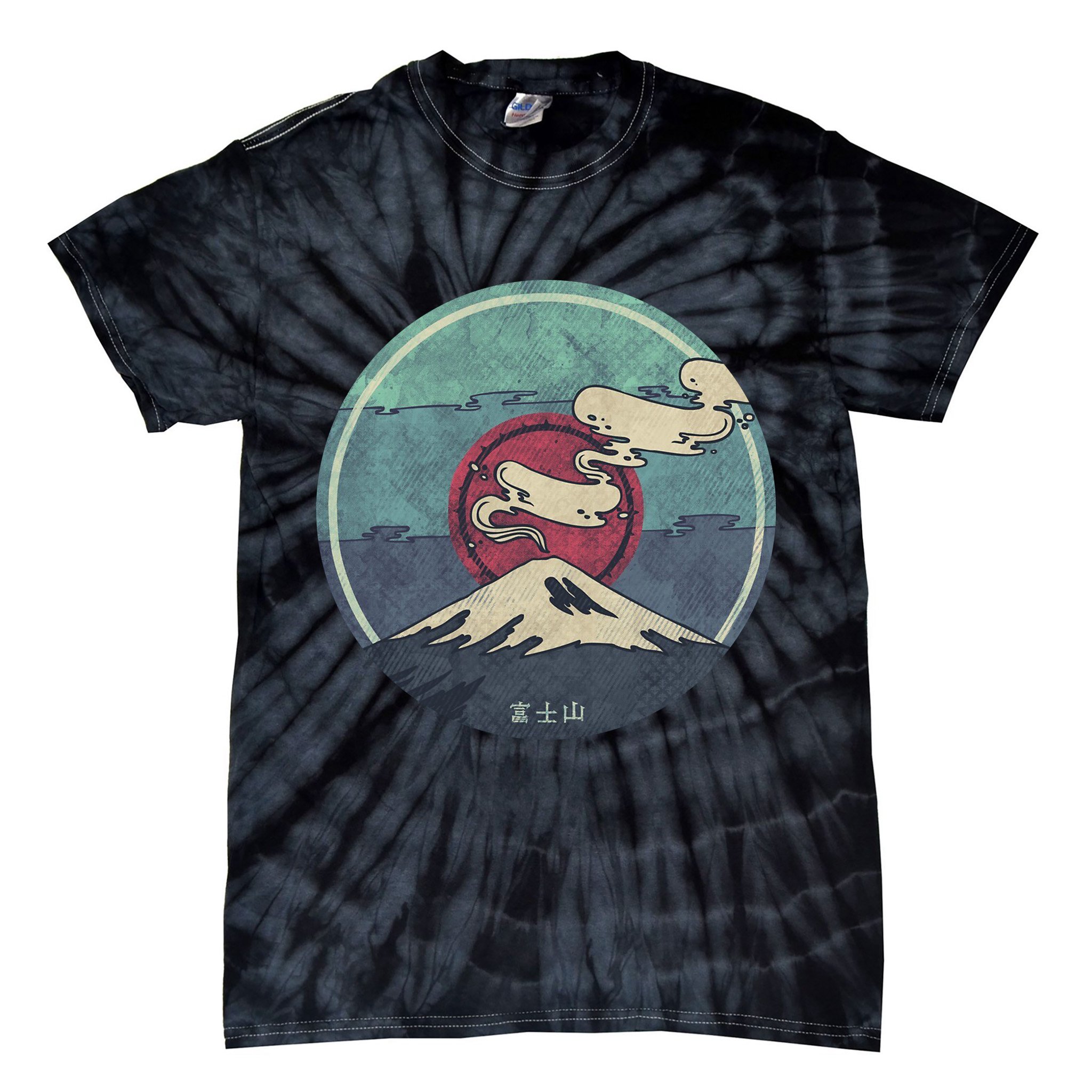 Fuji Volcano Classic Retro Tie-Dye T-Shirt