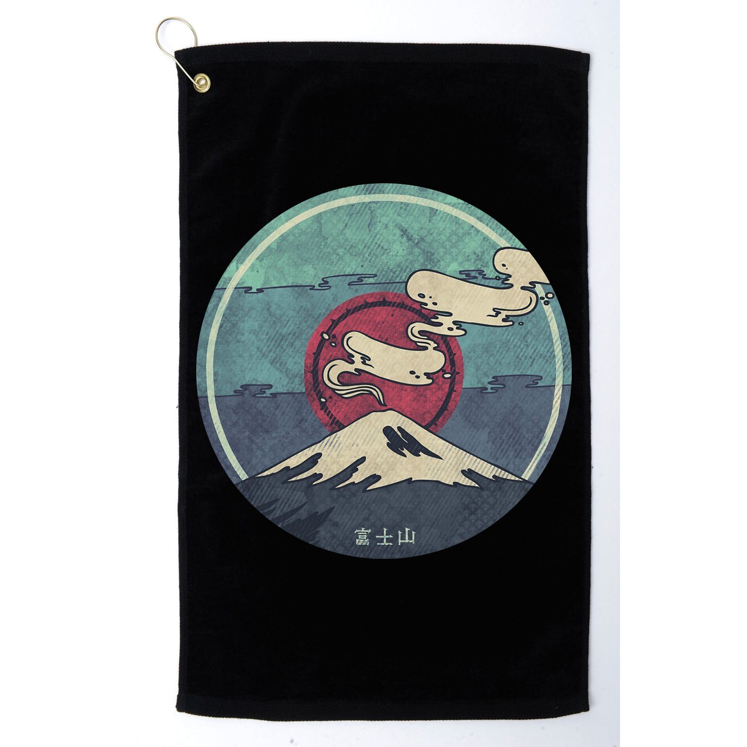 Fuji Volcano Classic Retro Golf Towel