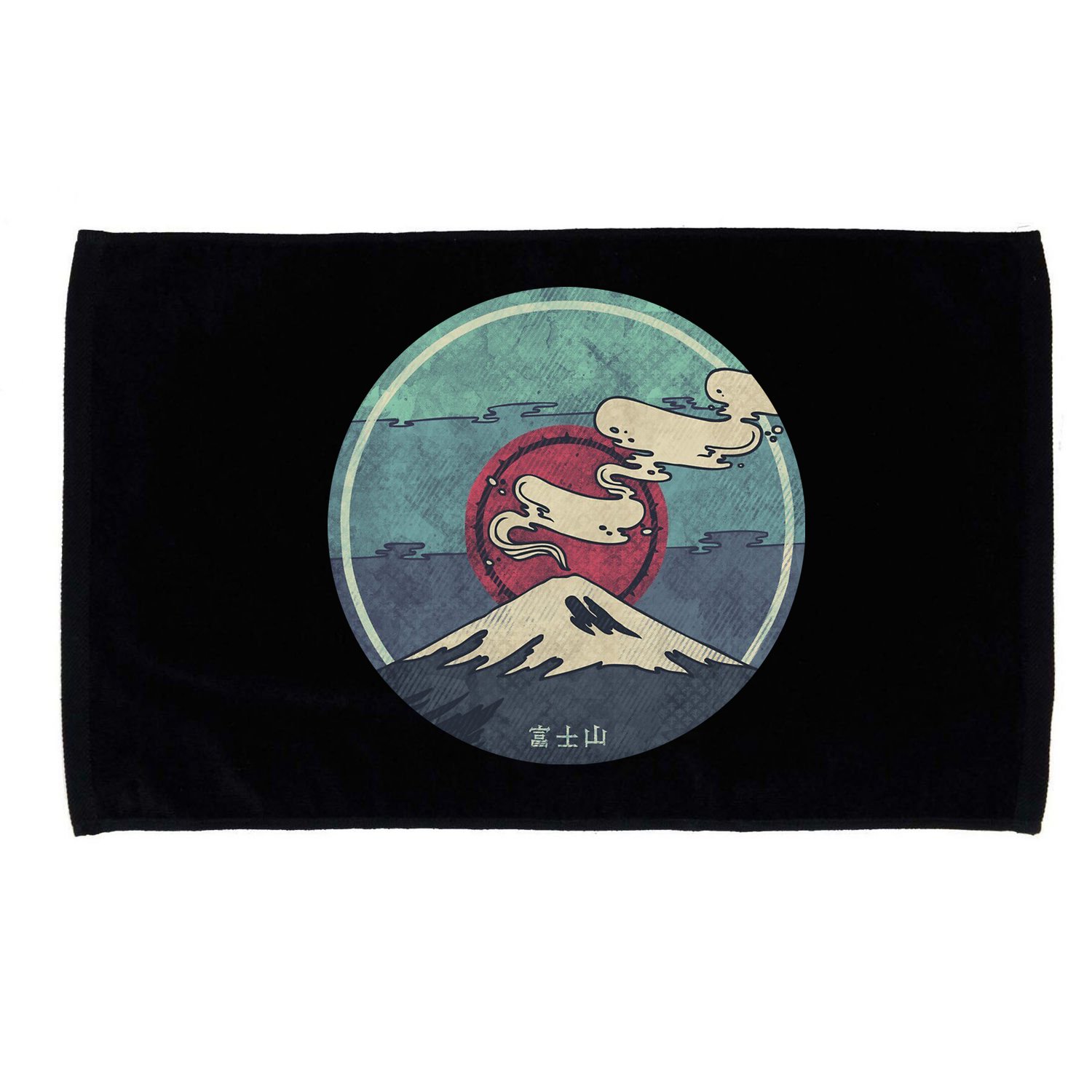 Fuji Volcano Classic Retro Microfiber Hand Towel