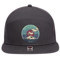 Fuji Volcano Classic Retro 7 Panel Mesh Trucker Snapback Hat