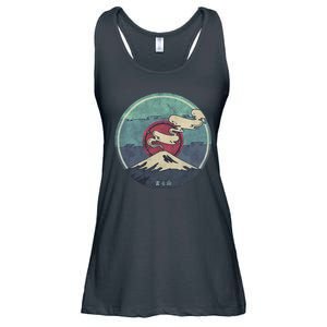 Fuji Volcano Classic Retro Ladies Essential Flowy Tank