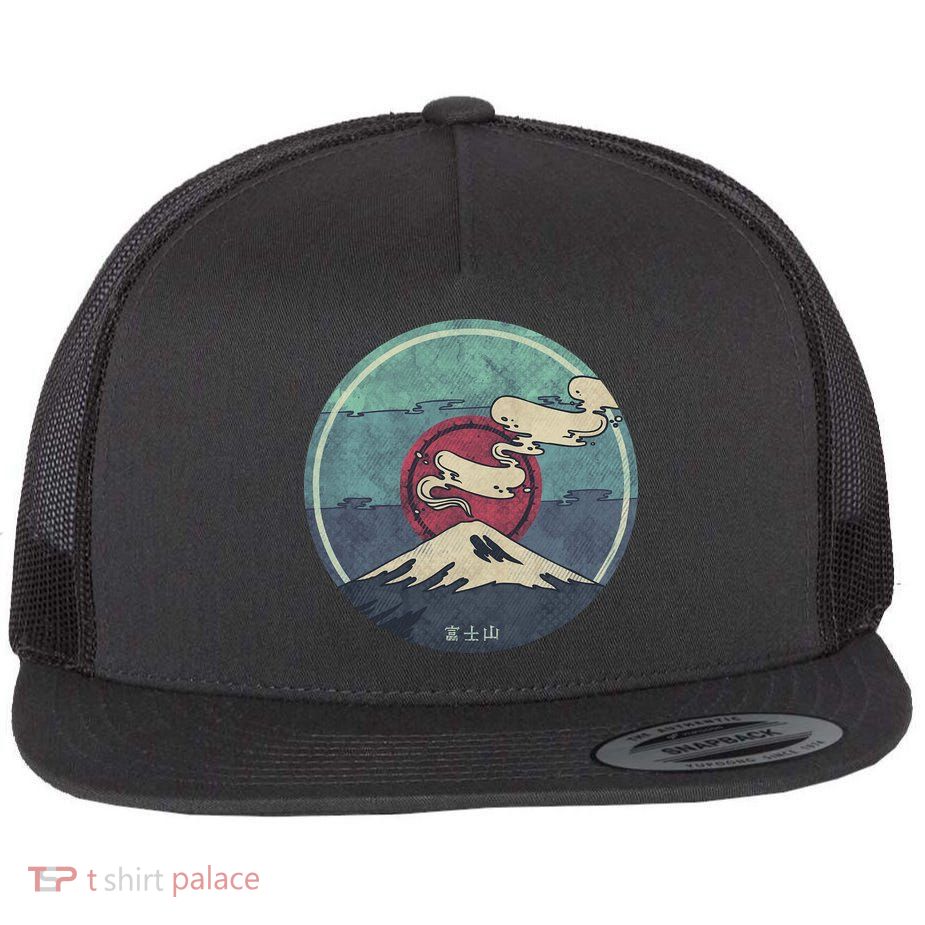 Fuji Volcano Classic Retro Flatbill Hat
