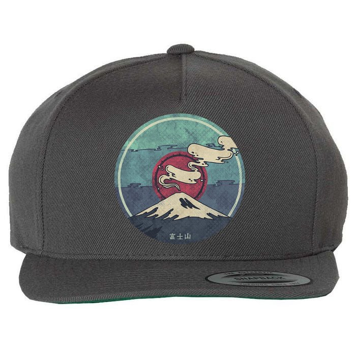 Fuji Volcano Classic Retro Wool Snapback Cap
