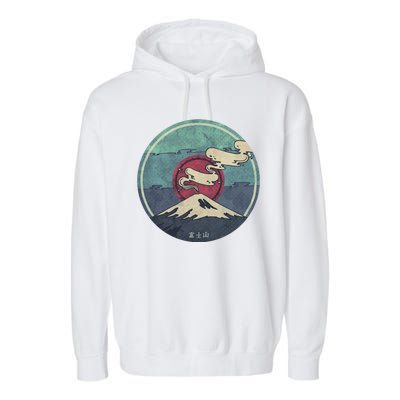 Fuji Volcano Classic Retro Garment-Dyed Fleece Hoodie