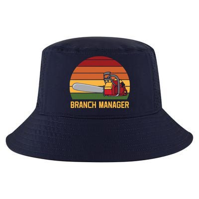 Funny Vintage Chainsaw Branch Manager Lumberjack And Logger Cool Comfort Performance Bucket Hat
