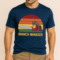 Funny Vintage Chainsaw Branch Manager Lumberjack And Logger Performance Shirt