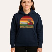 Funny Vintage Chainsaw Branch Manager Lumberjack And Logger Hoodie