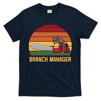 Funny Vintage Chainsaw Branch Manager Lumberjack And Logger T-Shirt