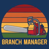 Funny Vintage Chainsaw Branch Manager Lumberjack And Logger 7-Panel Snapback Hat