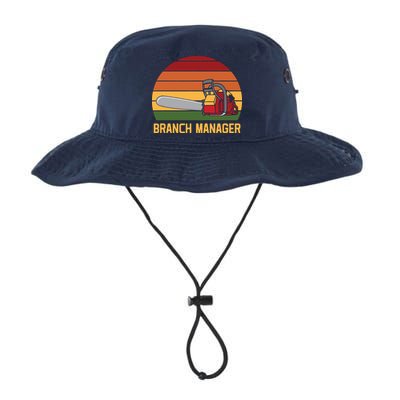 Funny Vintage Chainsaw Branch Manager Lumberjack And Logger Bucket Hat