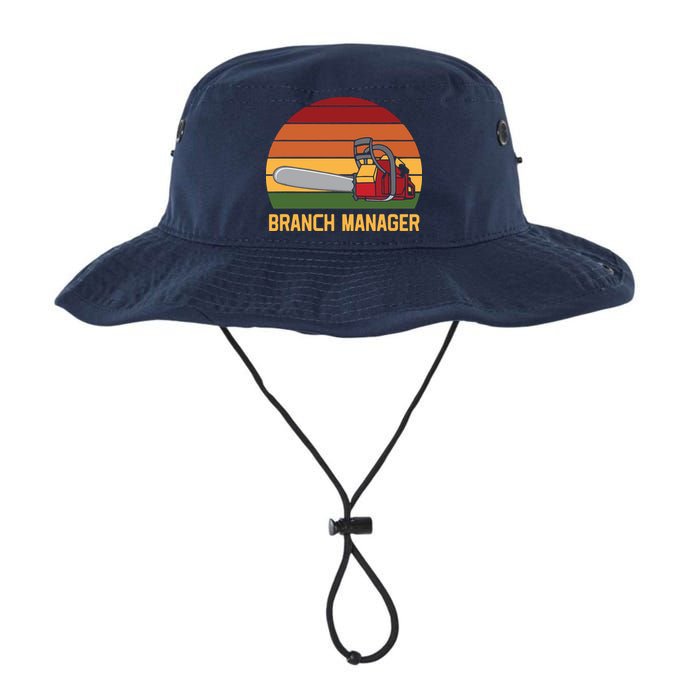 Funny Vintage Chainsaw Branch Manager Lumberjack And Logger Bucket Hat
