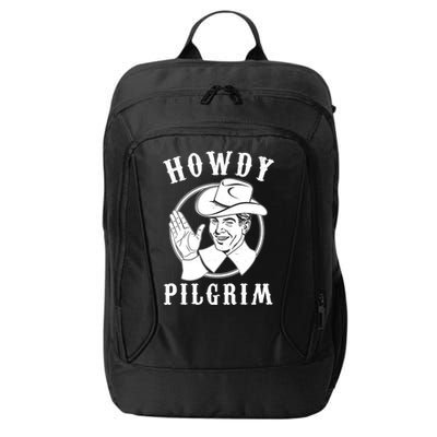 Funny Vintage Cowboy Howdy Pilgrim City Backpack