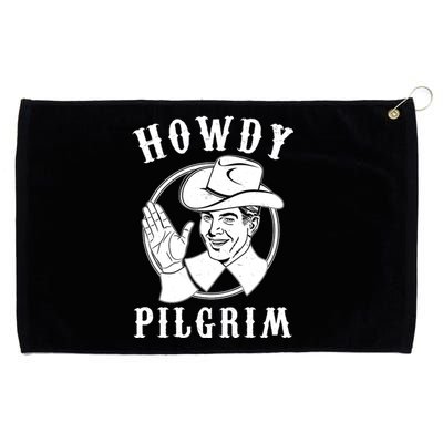 Funny Vintage Cowboy Howdy Pilgrim Grommeted Golf Towel