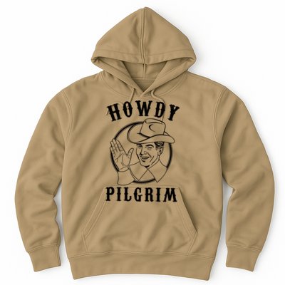 Funny Vintage Cowboy Howdy Pilgrim Hoodie
