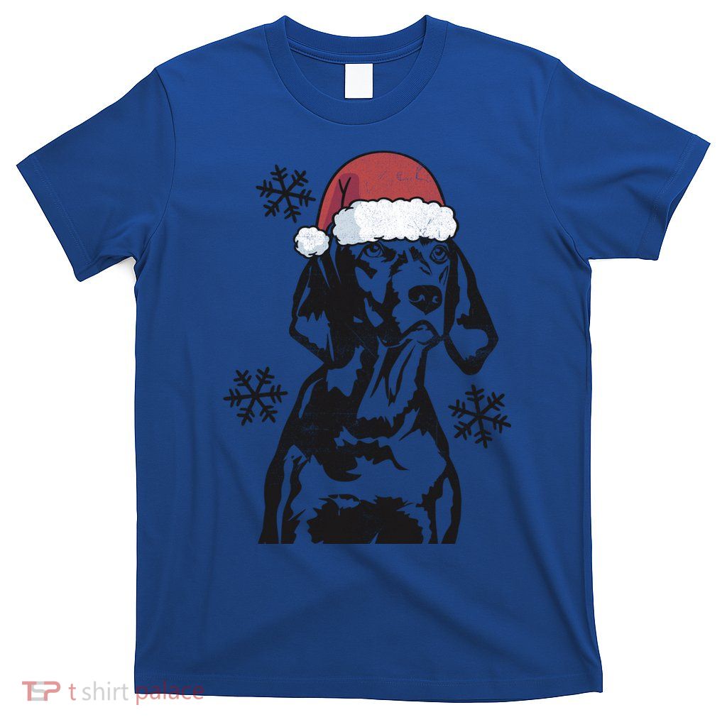 Funny Vizsla Christmas Santa Hat Xmas Mom Dad Gift T-Shirt