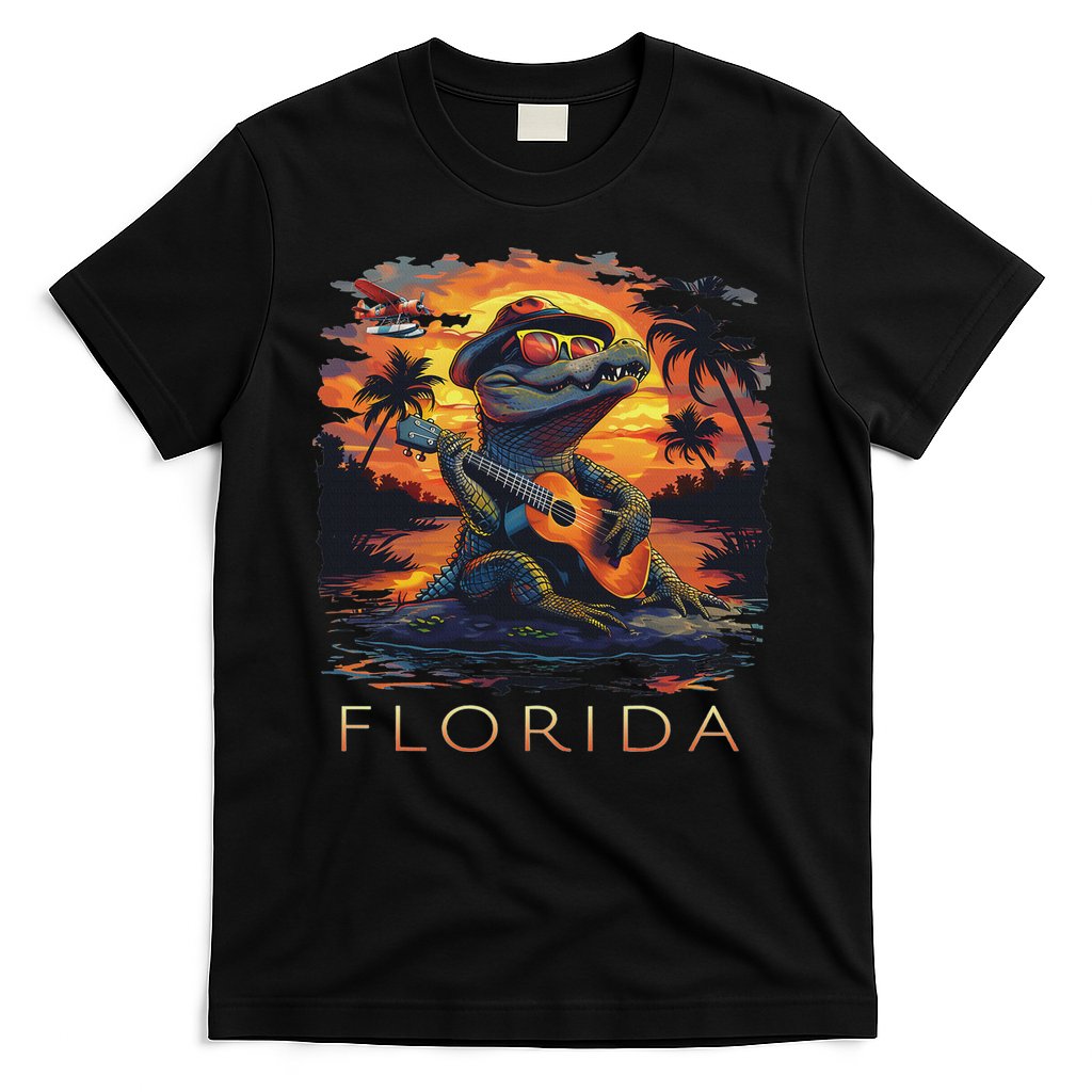 Florida Vacation Cute Alligator T-Shirt