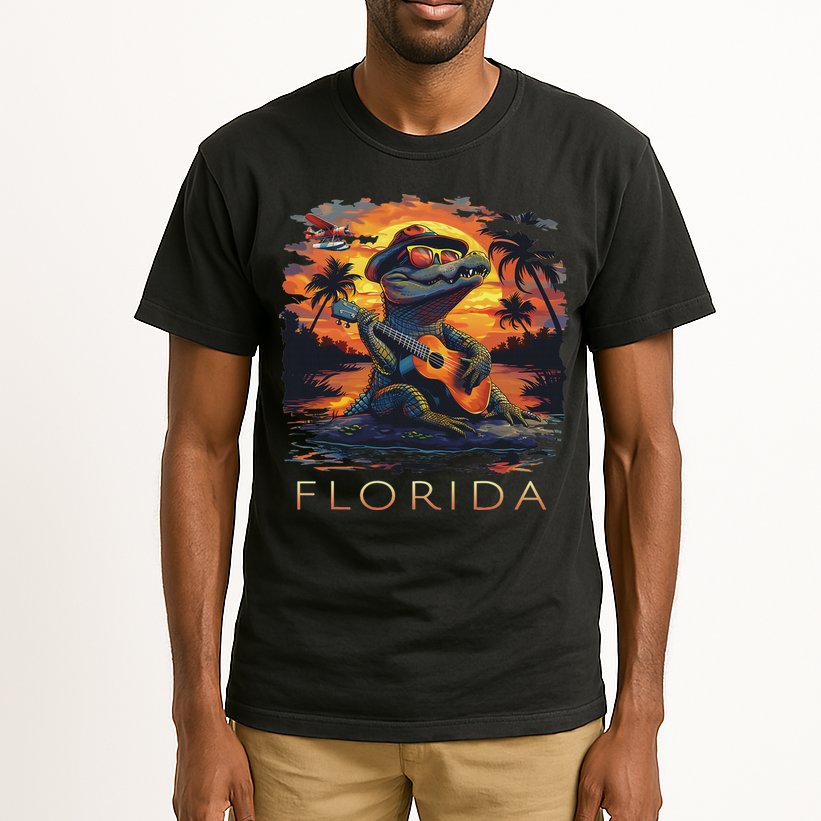 Florida Vacation Cute Alligator Tall T-Shirt