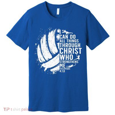 Funny Volleyball Christian Design Premium T-Shirt