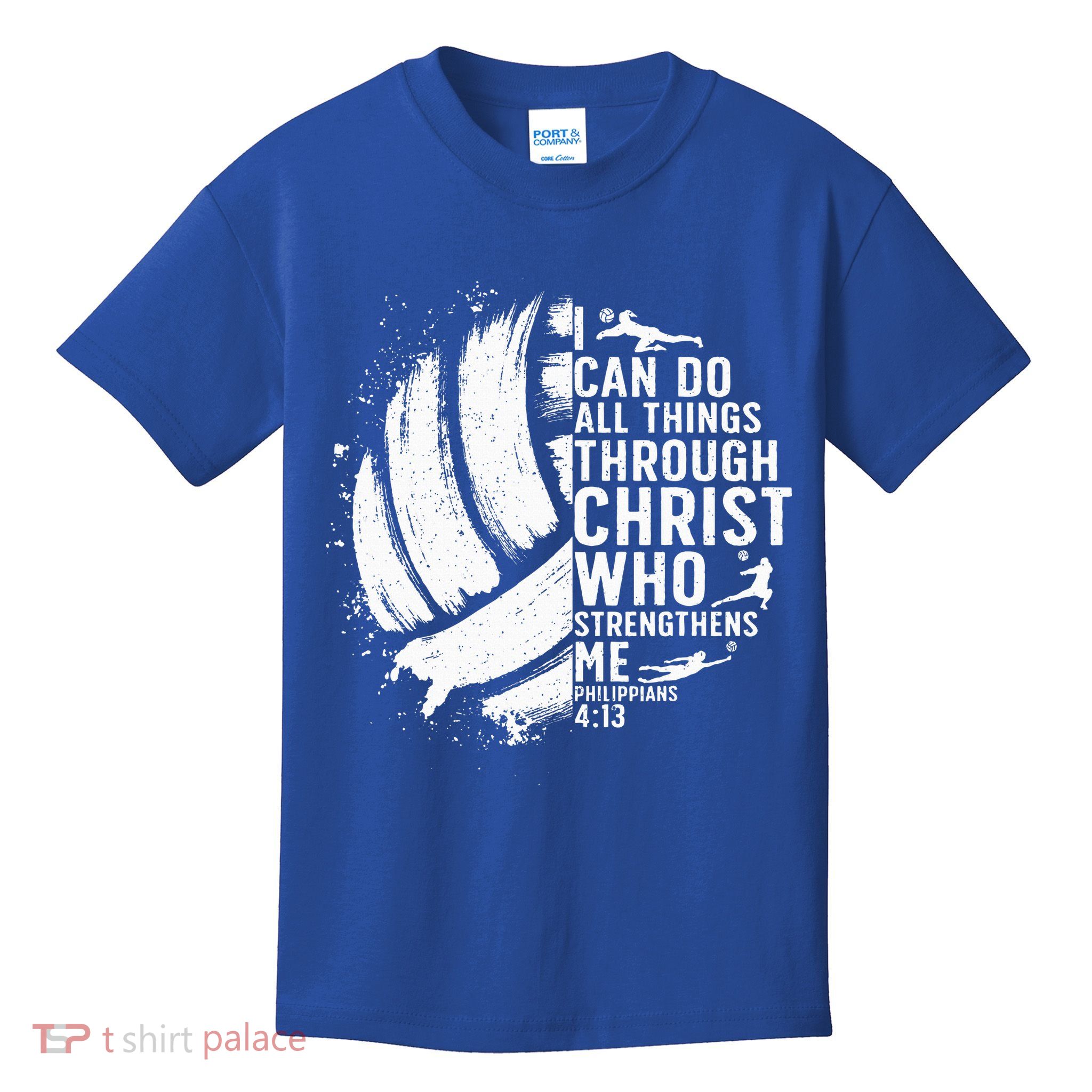 Funny Volleyball Christian Design Kids T-Shirt