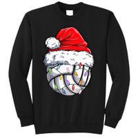 Funny Volleyball Christmas Santa Hat Gift Sweatshirt