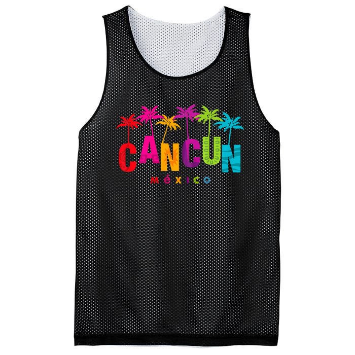 Family Vacation Cancun Mexico 2024 Beach Group Summer Trip Mesh Reversible Basketball Jersey Tank