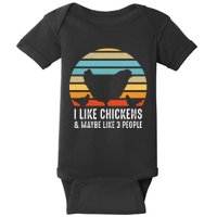 Funny Vintage Chicken Country Farm Women Girl Men Baby Bodysuit